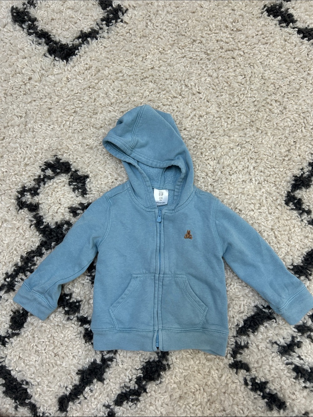 Baby/Toddler Blue Hooded Zip-Up Sweatshirt Gap